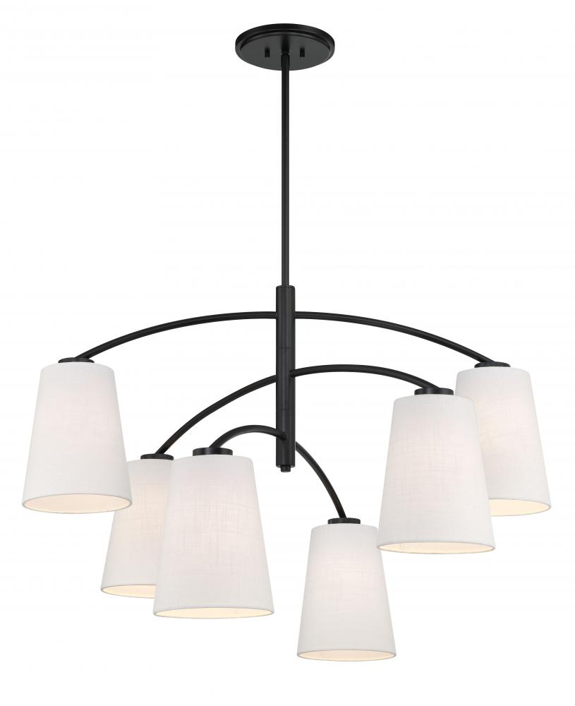 6 LIGHT CHANDELIER