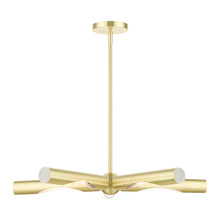 Livex Lighting 45915-12 - 5 Lt Satin Brass Chandelier