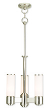 Livex Lighting 52103-35 - 3 Light Polished Nickel Mini Chandelier