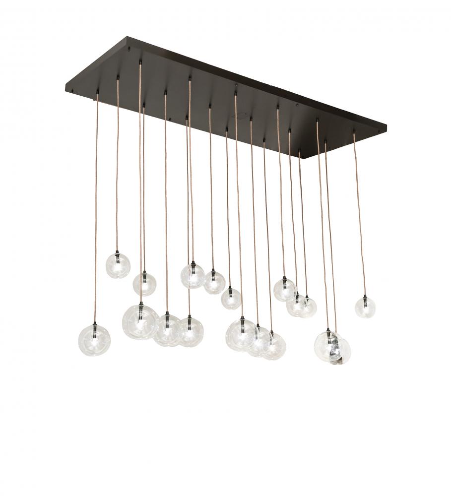 80" Long Alva Orb 18 Light Cascading Chandelier