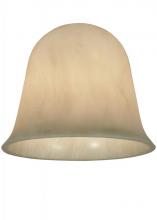 Meyda Blue 136951 - 6.25"W X 5"H X .25"TK Ida Bell White Swirl Acrylic Shade