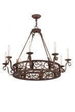 Meyda Blue 174909 - 36"W Delano 8 LT Chandelier