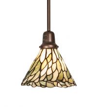 Meyda Blue 252346 - 8" Wide Willow Jadestone Mini Pendant