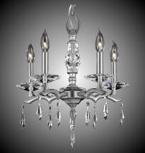 American Brass & Crystal CH5502-G-32G-36G-ST - 5 Light Kaya Chandelier