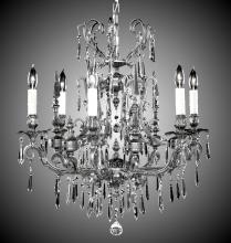 American Brass & Crystal CH7012-A-01G-PI - 6 Light Parisian Chandelier