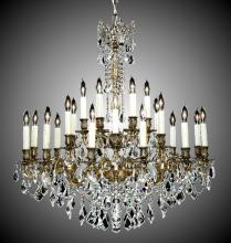 American Brass & Crystal CH9322-A-01G-PI - 24 Light Elise Chandelier