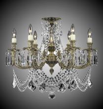 American Brass & Crystal FM2066-A-01G-PI - 6 Light Finisterra with draping Flush Mount