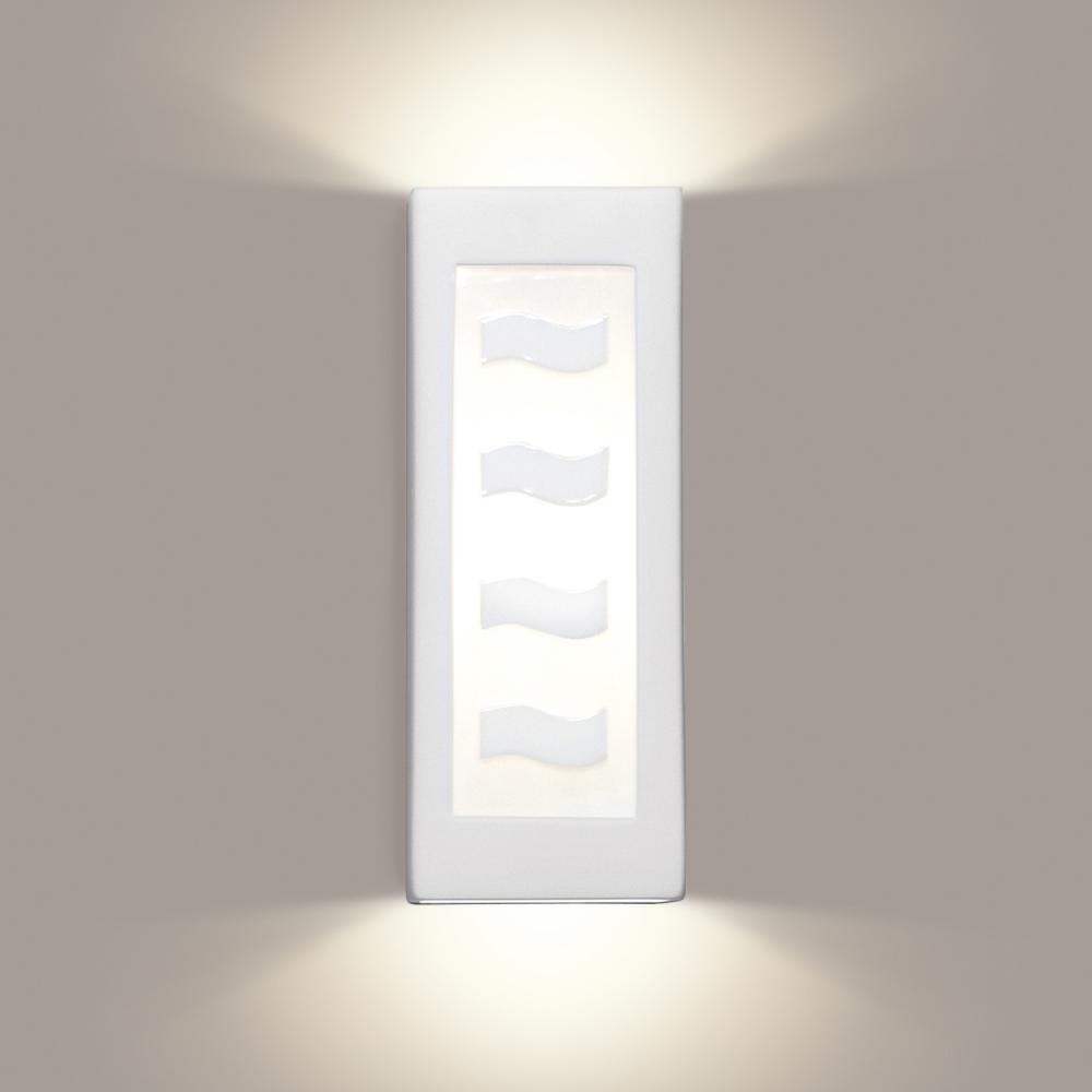 White Serenity Wall Sconce with LED bulb included