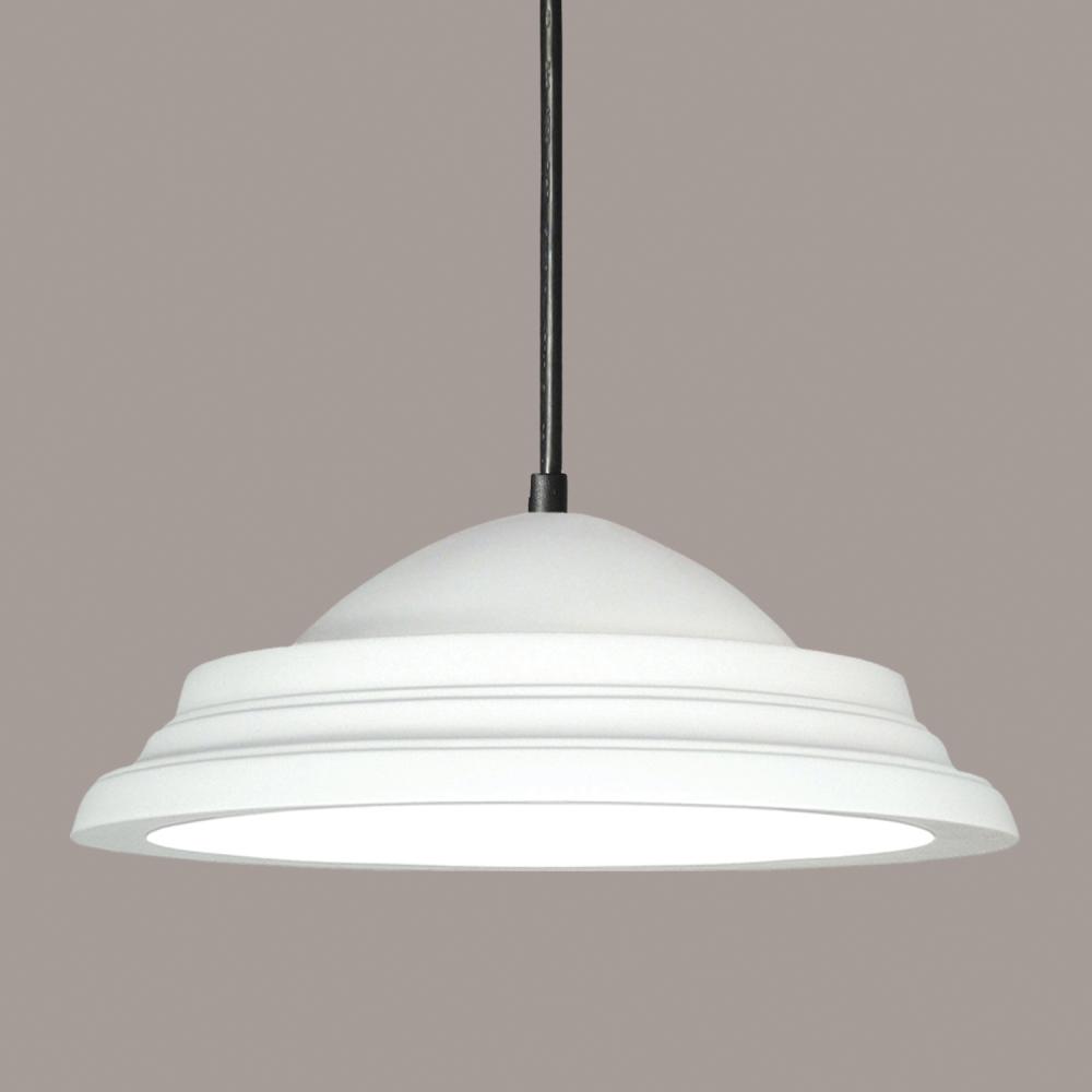 Majorca Pendant: Midnight Granite (Black Cord & Canopy)