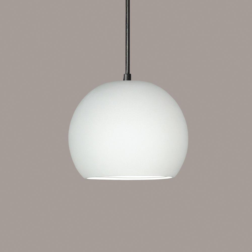 Bonaire Pendant: Weathered Bronze (E26 Base Dimmable LED (Bulb included)) (Black Cord & Canopy)