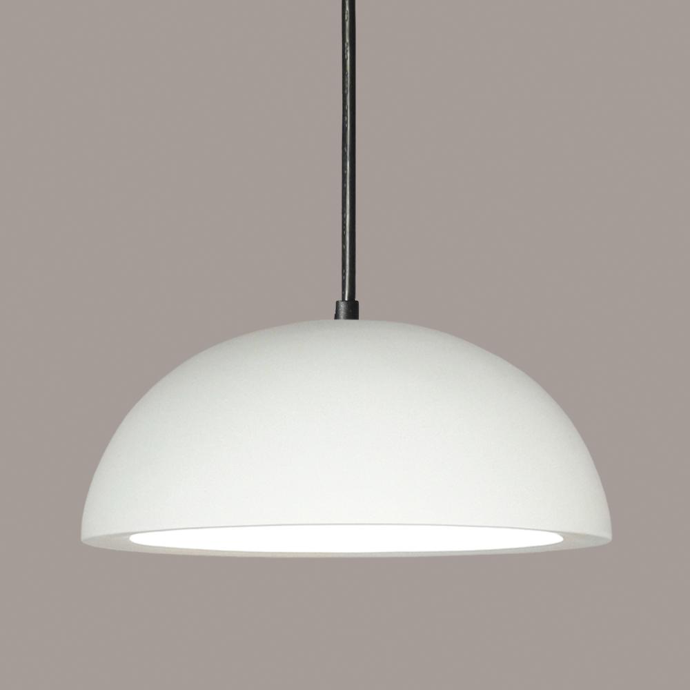 Gran Thera Pendant: Weathered Iron (Black Cord & Canopy)