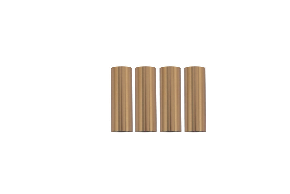 Set of 4 Satin Brass Candle Covers for 52934-FB (fixture not included)