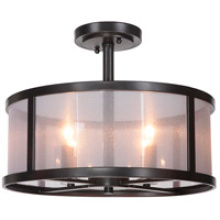 Craftmade 36754-MBK - 4 Light Semiflush