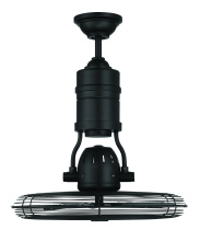 Craftmade BW321FB3 - 18" Bellows III Indoor/Outdoor (Damp) in Flat Black w/ Flat Black Blades