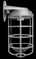 VAPORPROOF VBR 200 WALL BRACKET SILVER WITH WHITE PERMA GLOBE