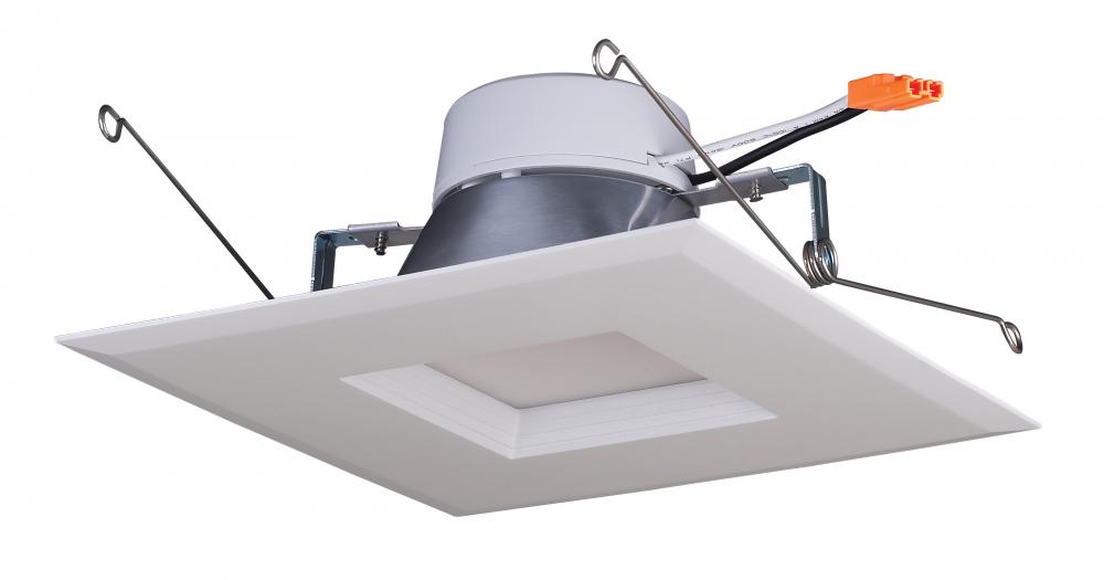 11.5 watt LED Downlight Retrofit; 5-6 inch square shape; 5000K; 120 volt; White Finish
