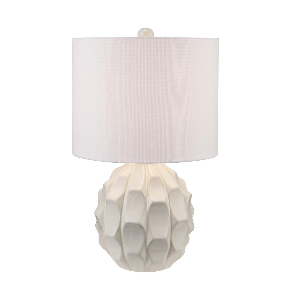 Halloway 1 - Light Scallop Table Lamp