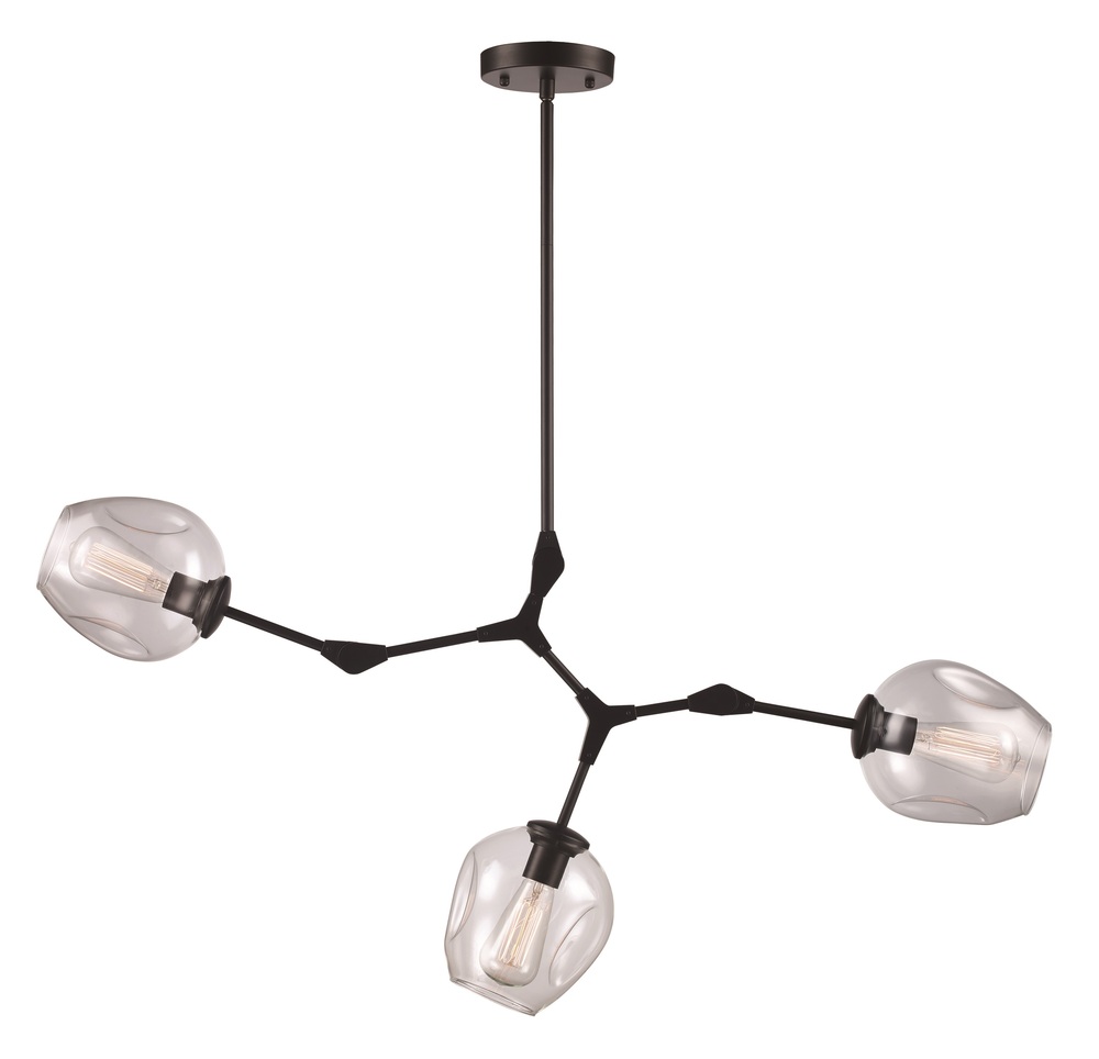 3LT PENDANT WEB CL GLS-BK