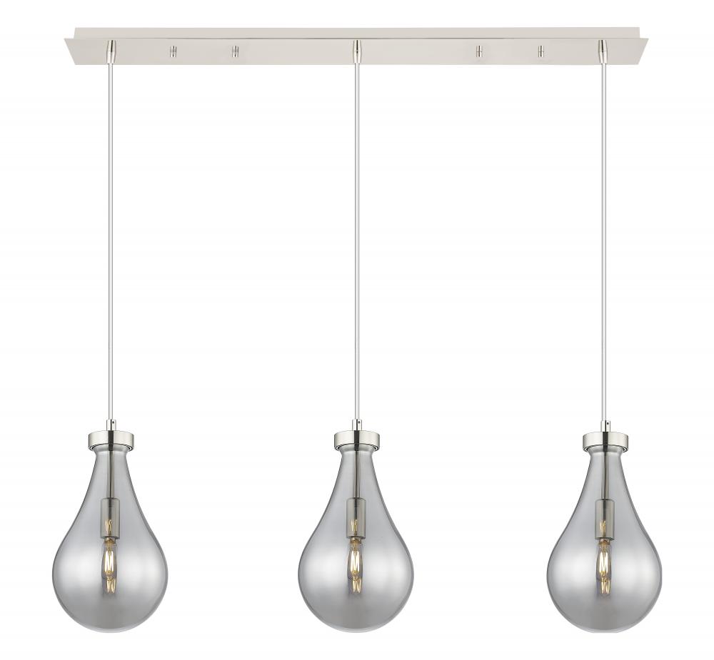 Owego - 3 Light - 37 inch - Polished Nickel - Linear Pendant