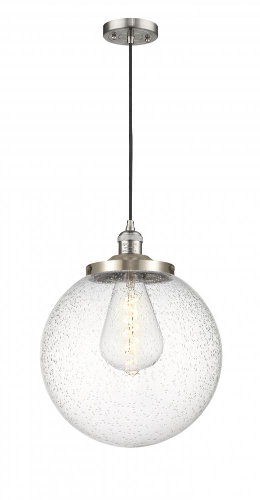 Beacon - 1 Light - 14 inch - Brushed Satin Nickel - Cord hung - Mini Pendant