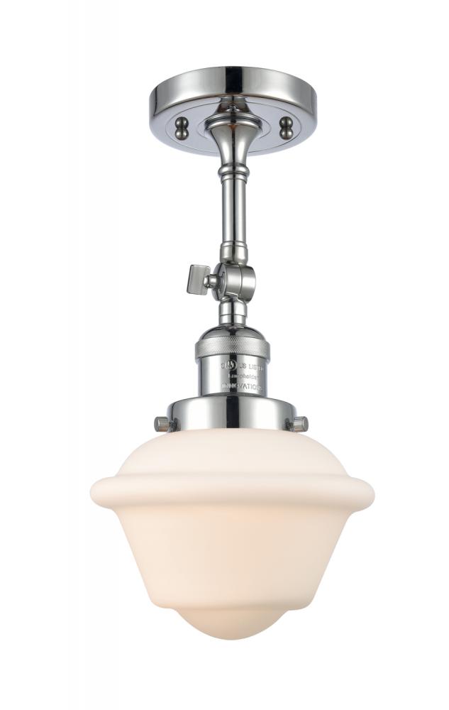 Oxford - 1 Light - 7 inch - Polished Chrome - Adjustable Semi-Flush Mount