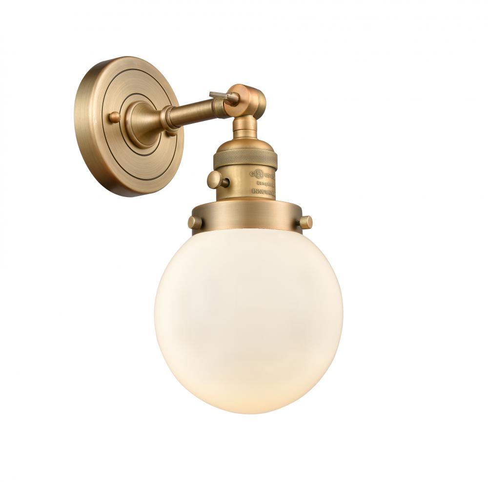Beacon - 1 Light - 6 inch - Brushed Brass - Adjustable Sconce