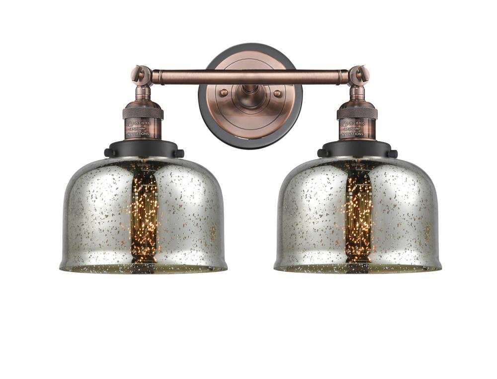 Bell - 2 Light - 18 inch - Antique Copper - Adjustable Bath Vanity Light