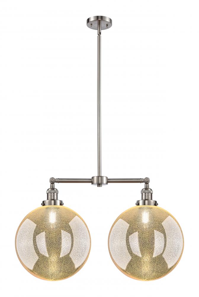 Beacon - 2 Light - 27 inch - Brushed Satin Nickel - Stem Hung - Adjustable Island Light
