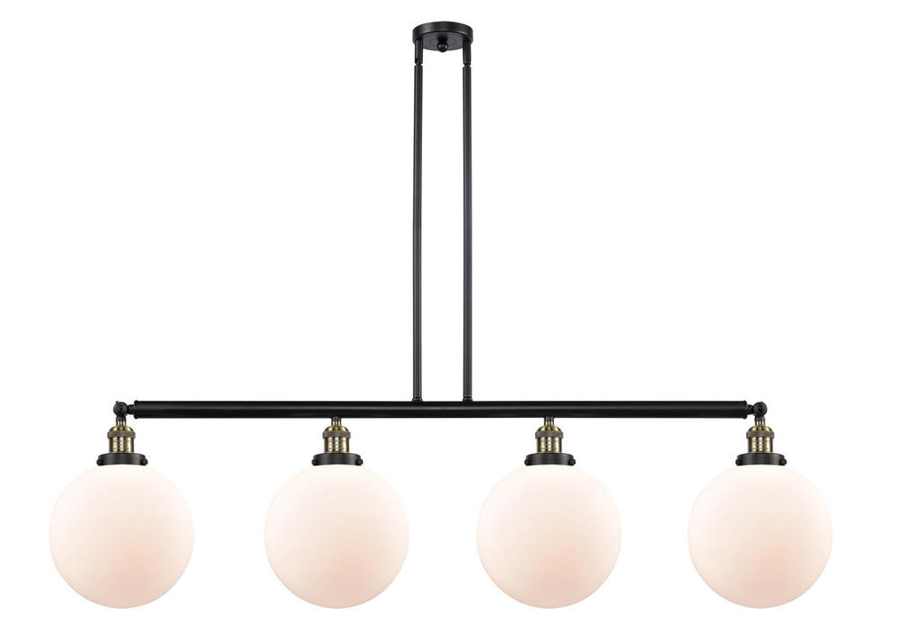 Beacon - 4 Light - 54 inch - Black Antique Brass - Stem Hung - Adjustable Island Light