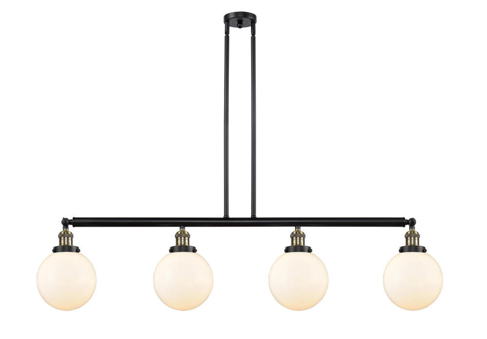 Beacon - 4 Light - 53 inch - Black Antique Brass - Stem Hung - Adjustable Island Light