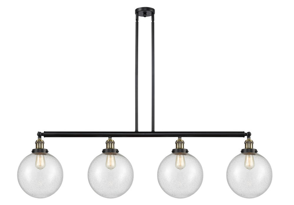 Beacon - 4 Light - 54 inch - Black Antique Brass - Stem Hung - Adjustable Island Light