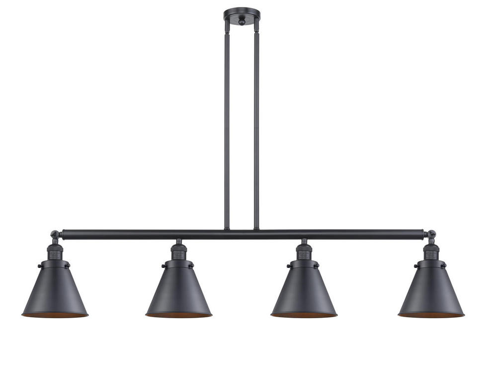 Appalachian - 4 Light - 52 inch - Matte Black - Stem Hung - Island Light