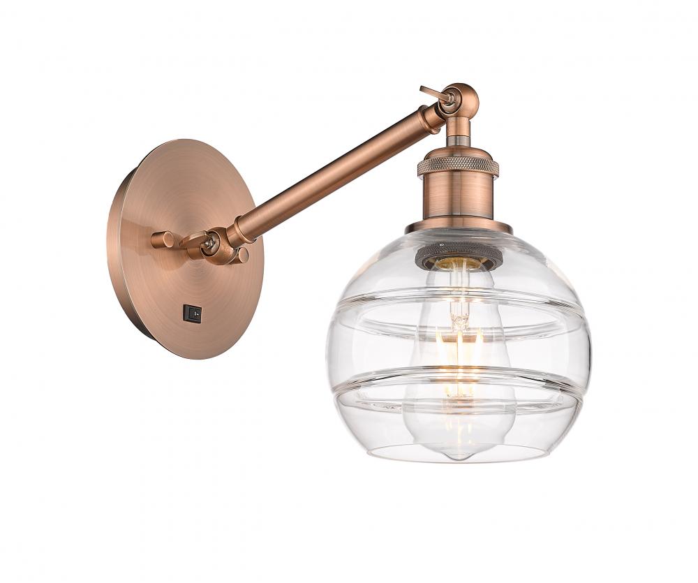 Rochester - 1 Light - 6 inch - Antique Copper - Adjustable Sconce
