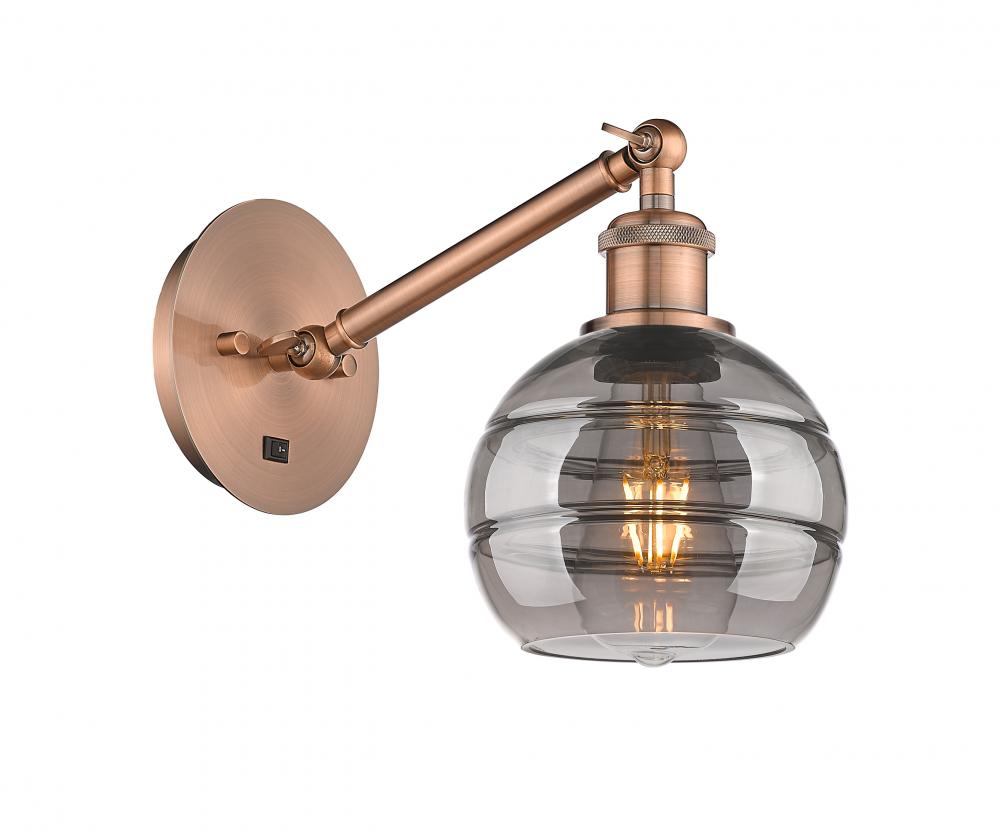 Rochester - 1 Light - 6 inch - Antique Copper - Adjustable Sconce