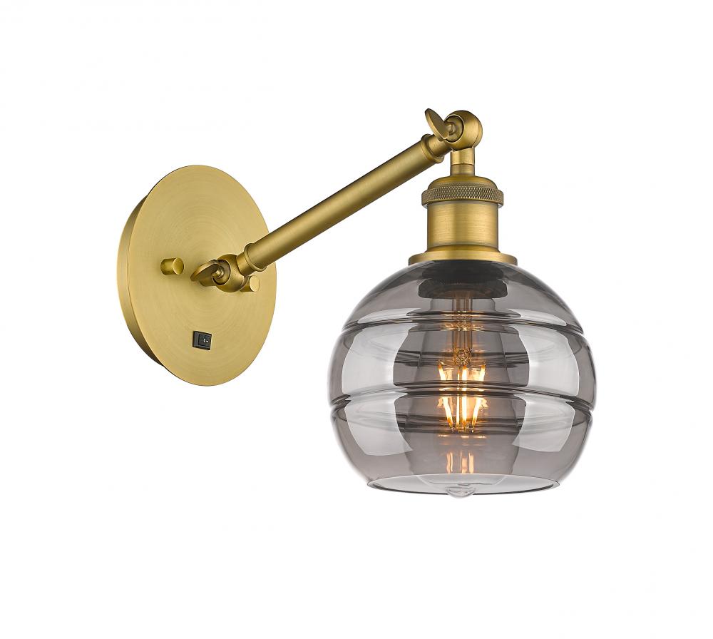 Rochester - 1 Light - 6 inch - Brushed Brass - Adjustable Sconce