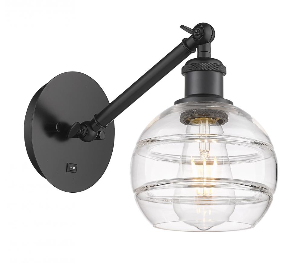 Rochester - 1 Light - 6 inch - Matte Black - Adjustable Sconce