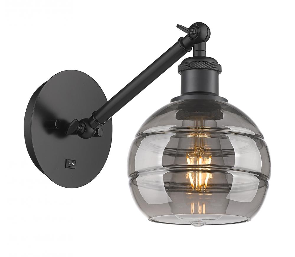 Rochester - 1 Light - 6 inch - Matte Black - Adjustable Sconce