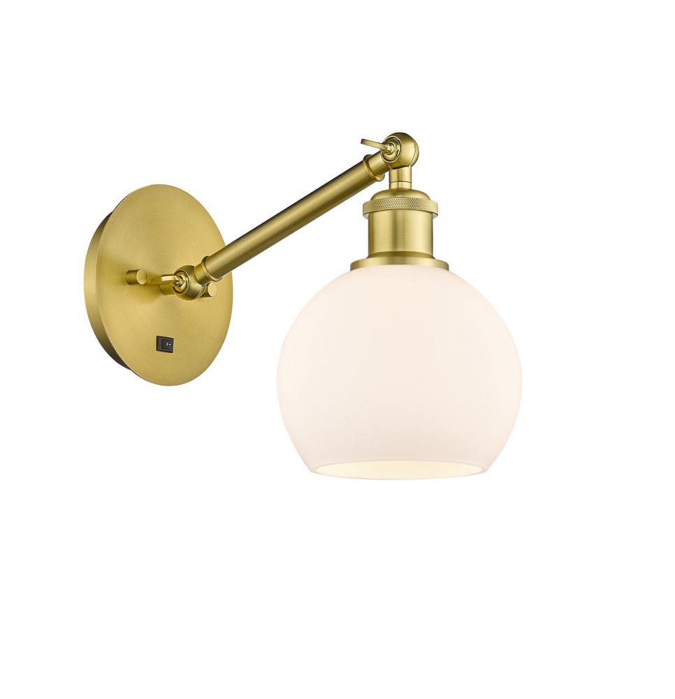 Athens - 1 Light - 6 inch - Satin Gold - Adjustable Sconce