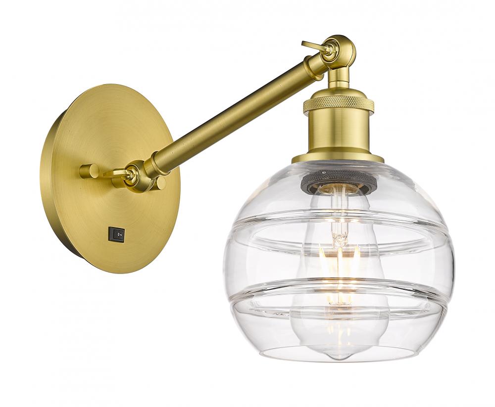 Rochester - 1 Light - 6 inch - Satin Gold - Adjustable Sconce
