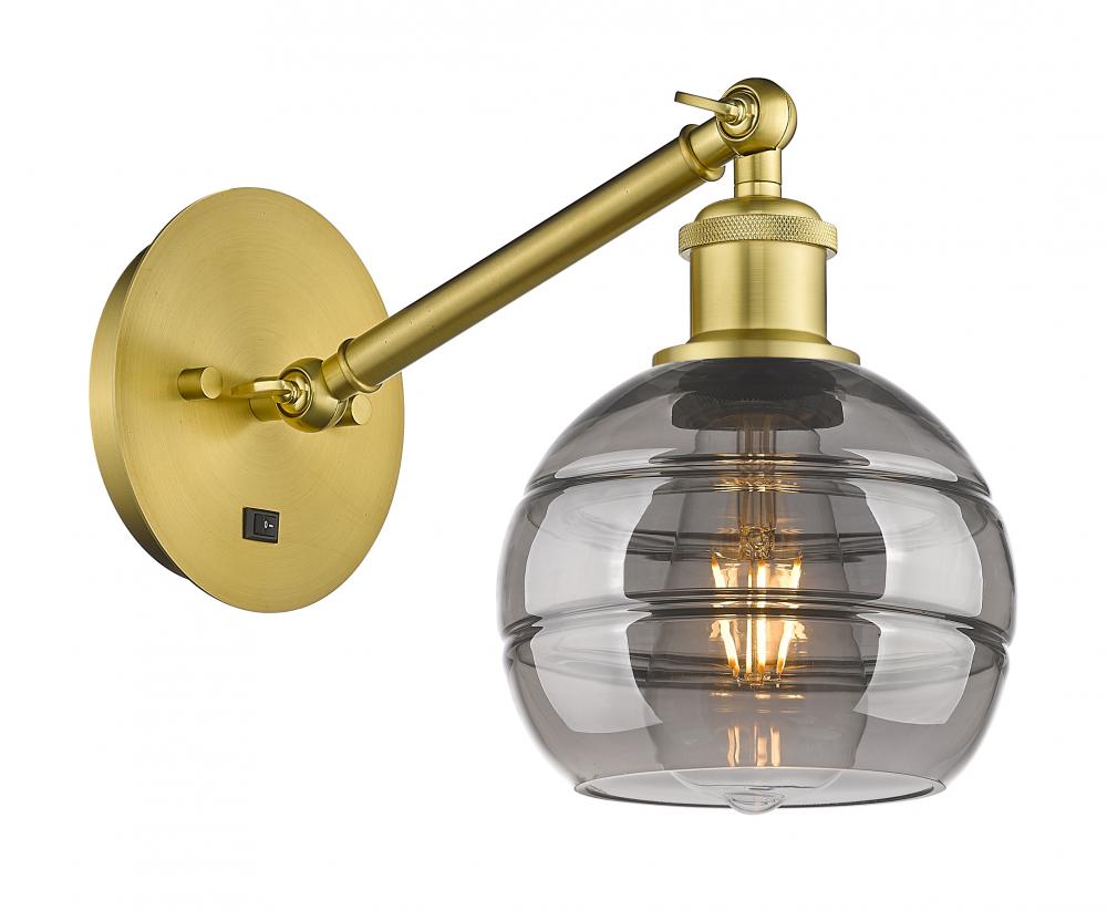 Rochester - 1 Light - 6 inch - Satin Gold - Adjustable Sconce