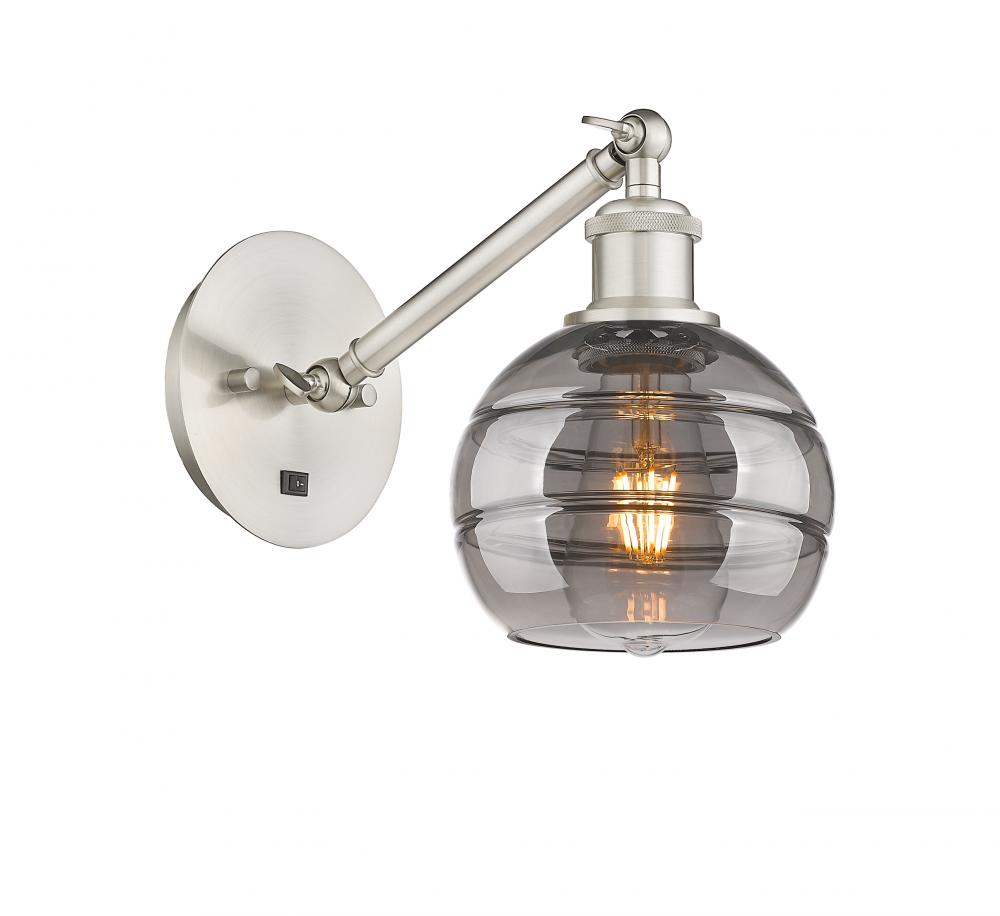Rochester - 1 Light - 6 inch - Brushed Satin Nickel - Adjustable Sconce