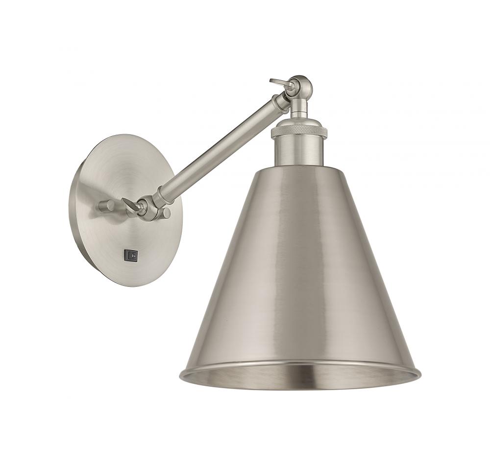 Berkshire - 1 Light - 8 inch - Brushed Satin Nickel - Adjustable Sconce