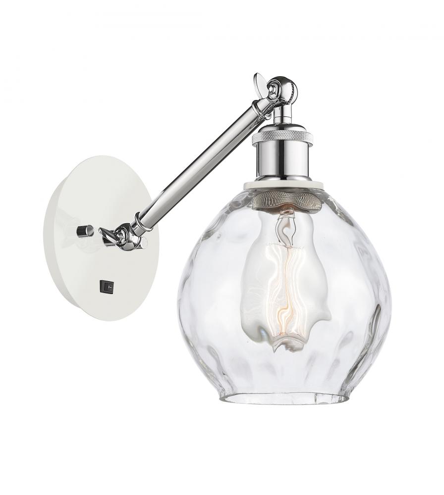 Waverly - 1 Light - 6 inch - White Polished Chrome - Adjustable Sconce