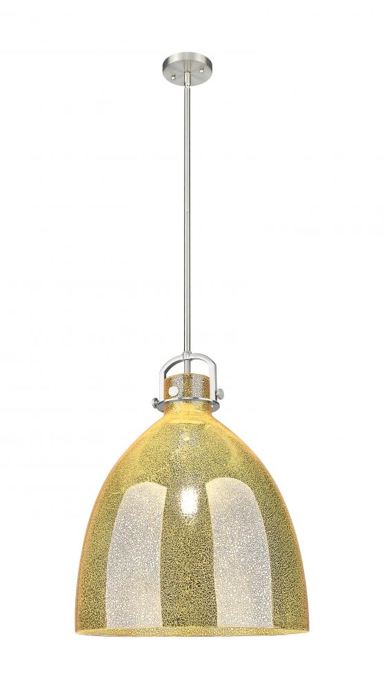 Newton Bell - 1 Light - 18 inch - Satin Nickel - Pendant