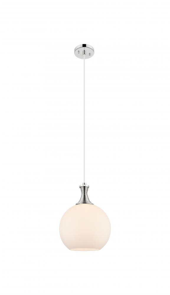 Astor - 1 Light - 10 inch - Polished Nickel - Cord hung - Mini Pendant