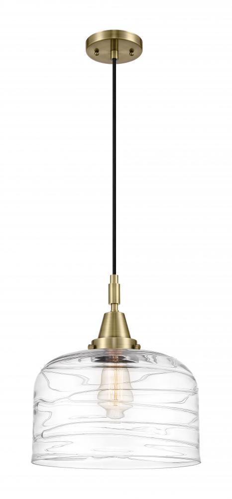 Bell - 1 Light - 12 inch - Brushed Satin Nickel - Mini Pendant