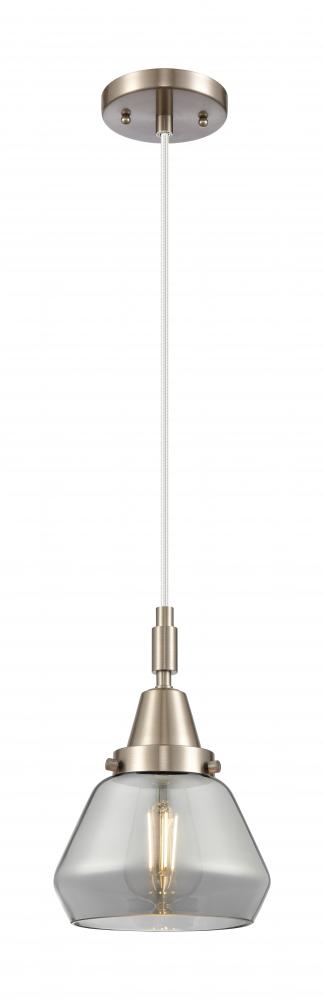 Fulton - 1 Light - 7 inch - Brushed Satin Nickel - Mini Pendant