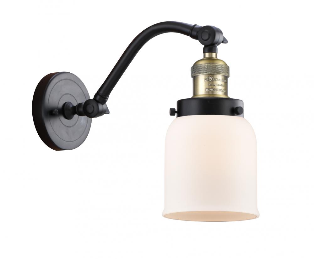Bell - 1 Light - 5 inch - Black Antique Brass - Adjustable Sconce