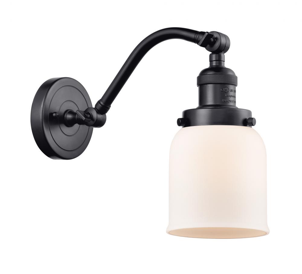 Bell - 1 Light - 5 inch - Matte Black - Adjustable Sconce