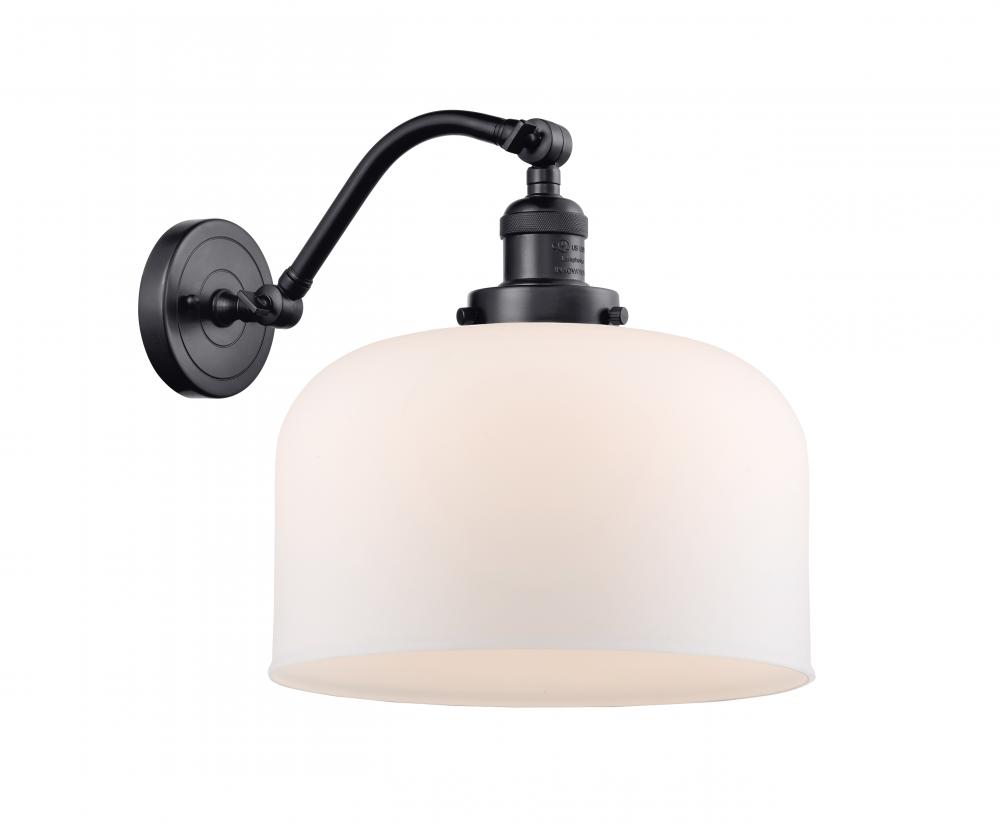 Bell - 1 Light - 12 inch - Matte Black - Adjustable Sconce